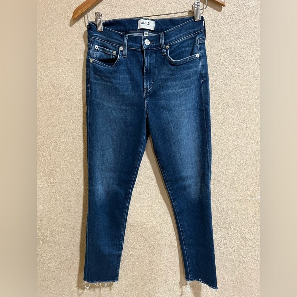 Agolde Sophie high rise frayed hem jeans 26